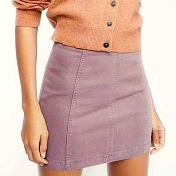 Free People Dresses & Skirts - FREE PEOPLE Modern Denim Miniskirt 10 NWT